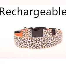 LED Hunde Halsband Leuchthalsband orange gelb blau grün lila weiß