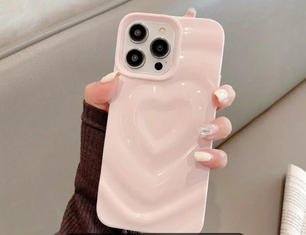 Smartphone Schutzhülle Case Handschlaufe rosa Herz Iphone 16